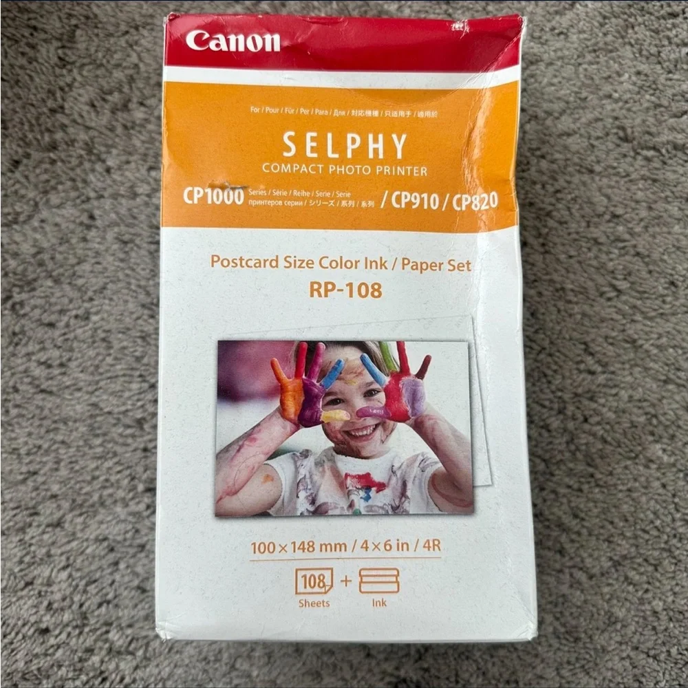 Canon Selphy Compact Photo Printer — Black and Silver
